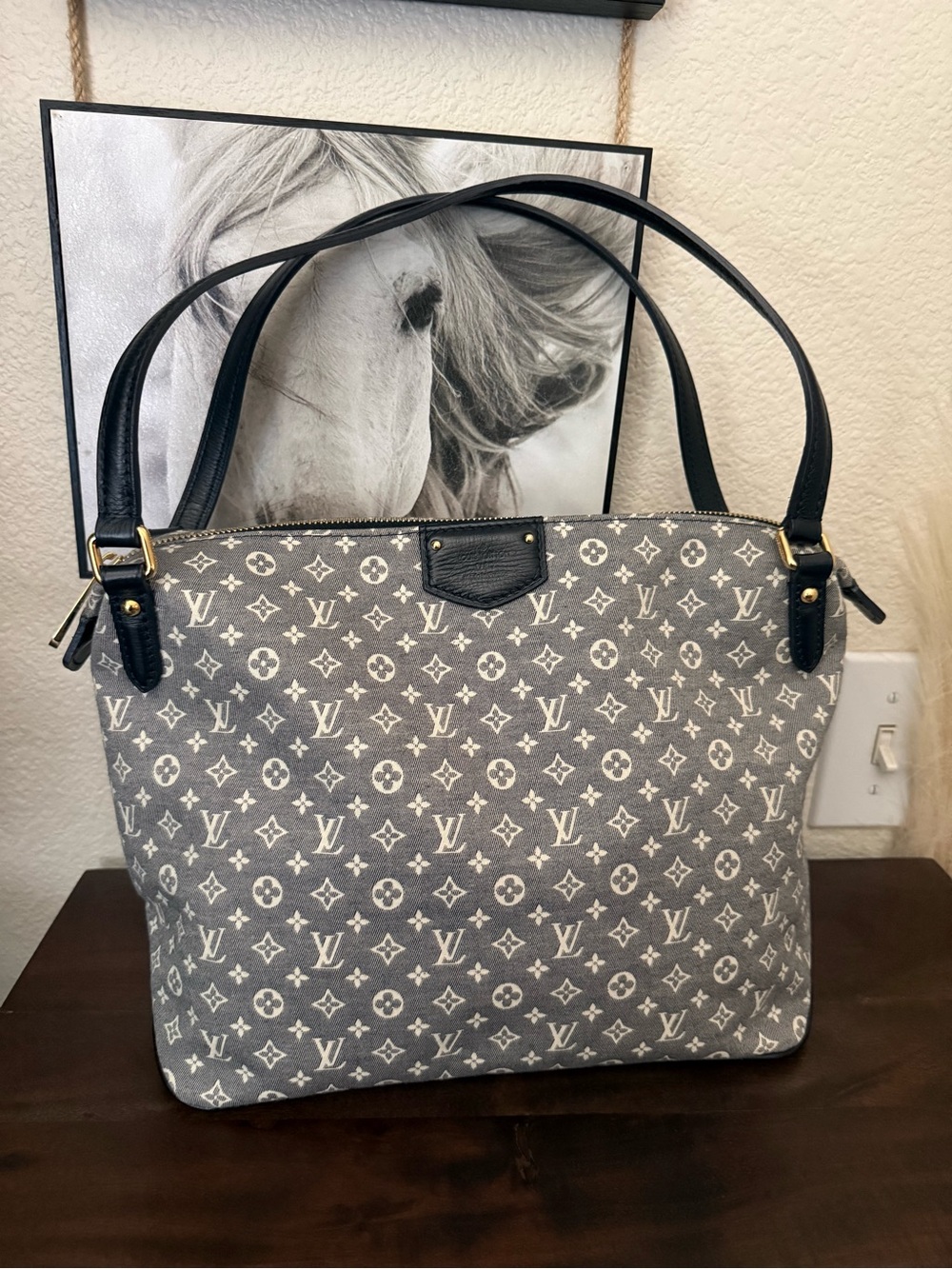 Louis Vuitton Ballard Grey Monogram Shoulder Bag